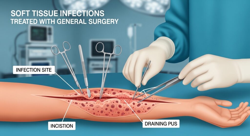 Soft Tissue Infections Treated with General Surgery
